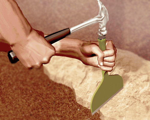 Cutting Rock by Hand
